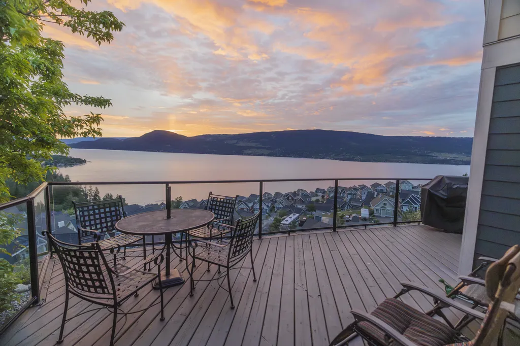 Sunset from the cottage deck